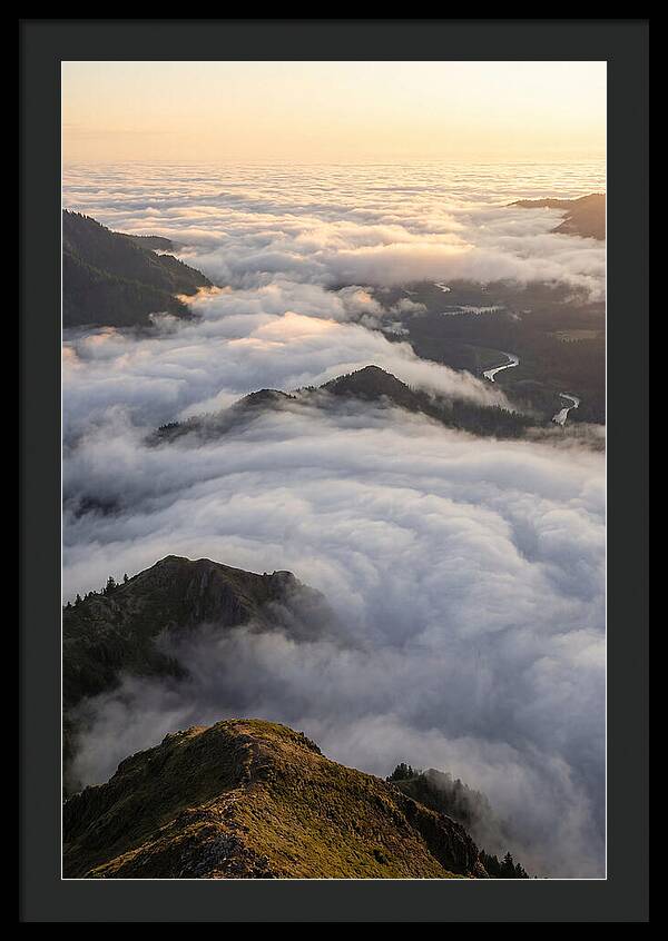 Weather Cloud Inversion Over Mountains