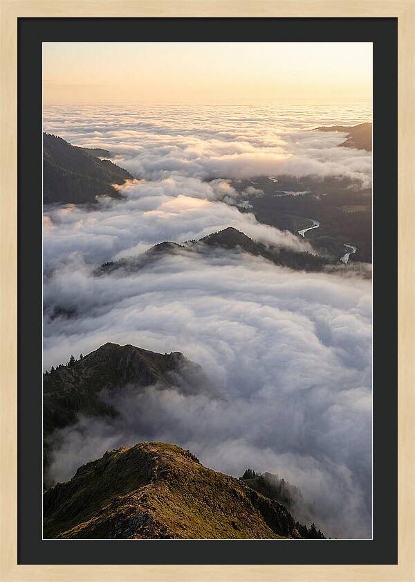 Weather Cloud Inversion Over Mountains