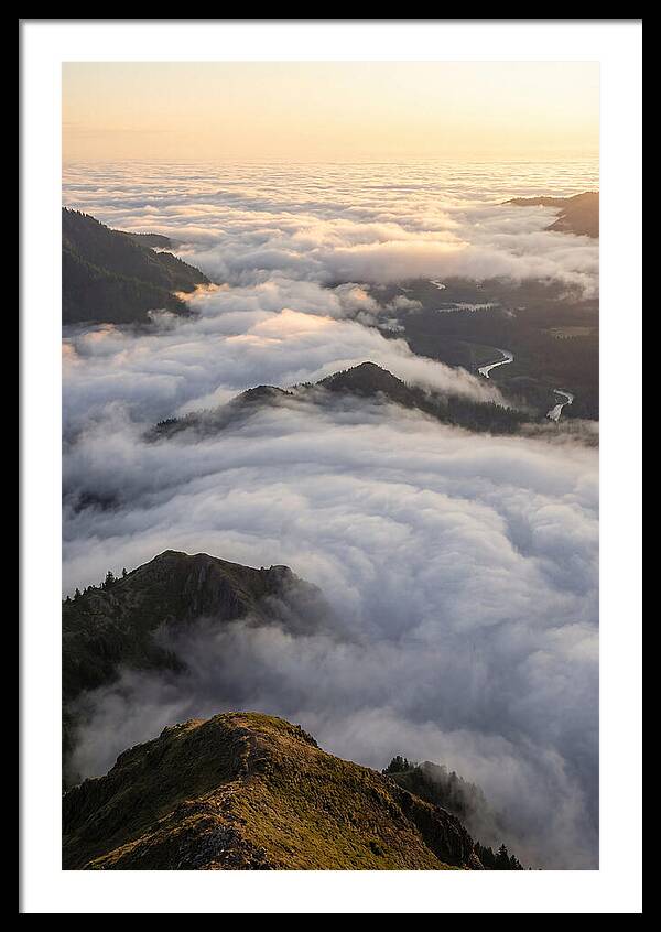 Weather Cloud Inversion Over Mountains