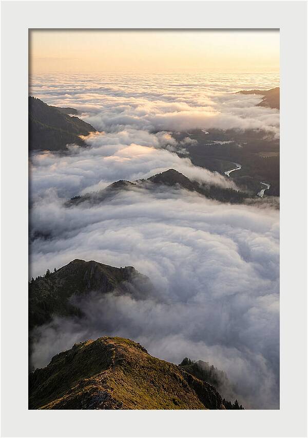 Weather Cloud Inversion Over Mountains