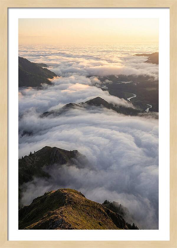Weather Cloud Inversion Over Mountains