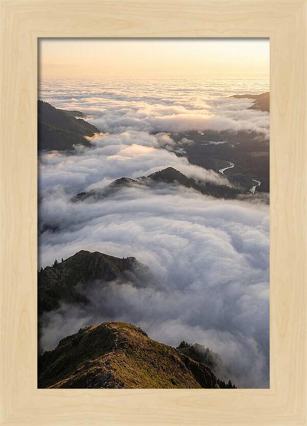 Weather Cloud Inversion Over Mountains