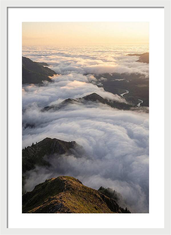 Weather Cloud Inversion Over Mountains