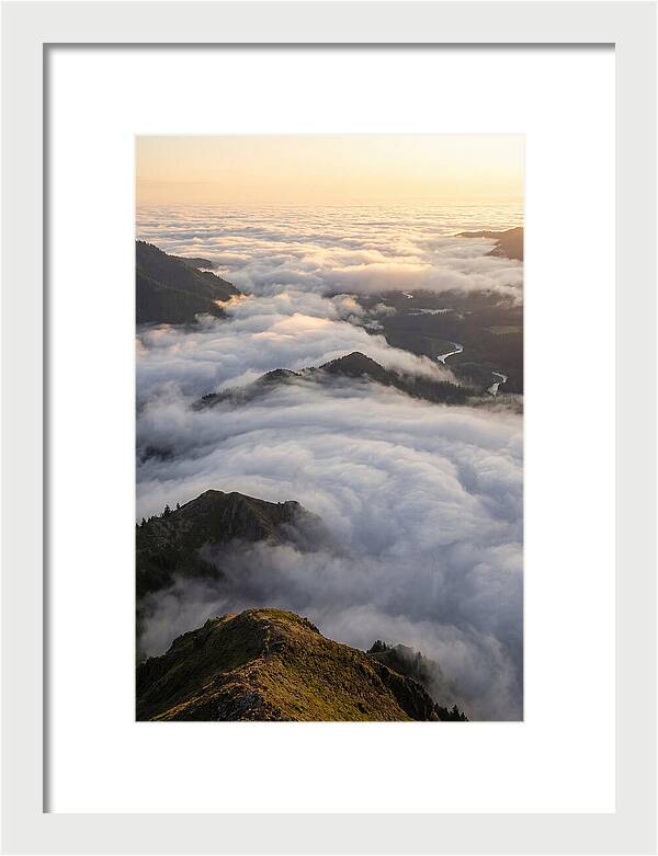Weather Cloud Inversion Over Mountains