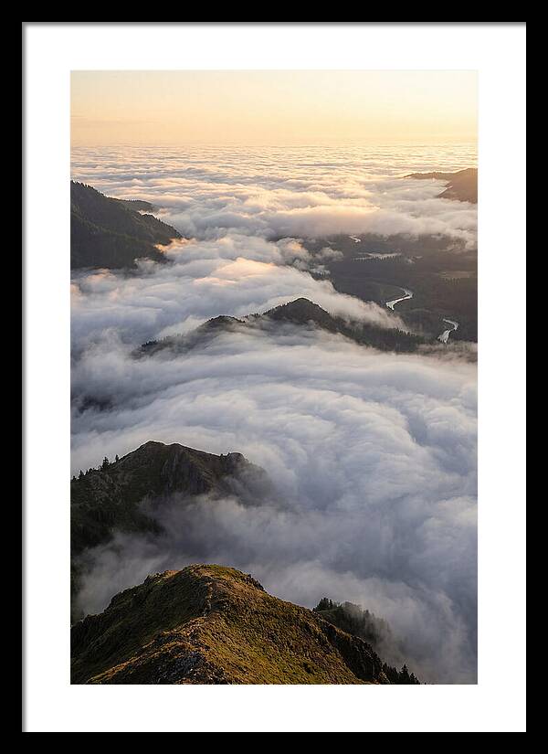 Weather Cloud Inversion Over Mountains