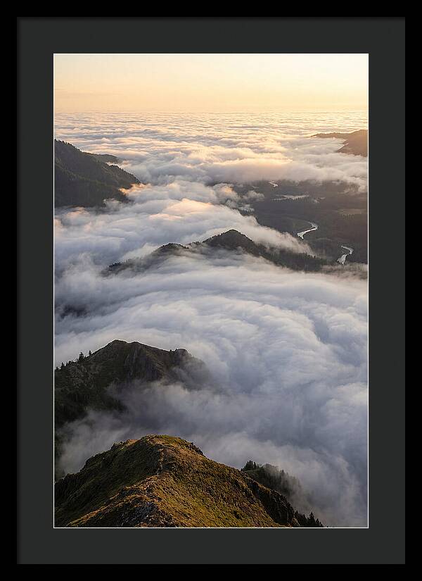 Weather Cloud Inversion Over Mountains