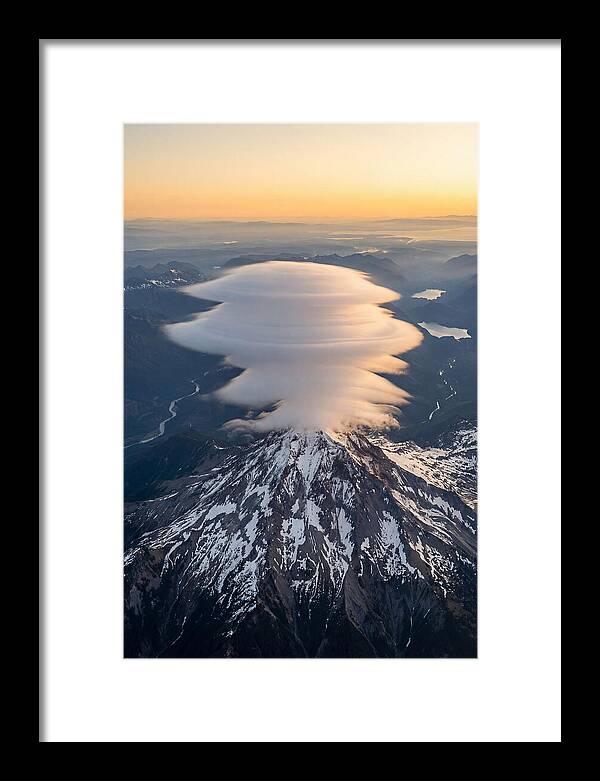 Weather Lenticular Clouds Over Mountain