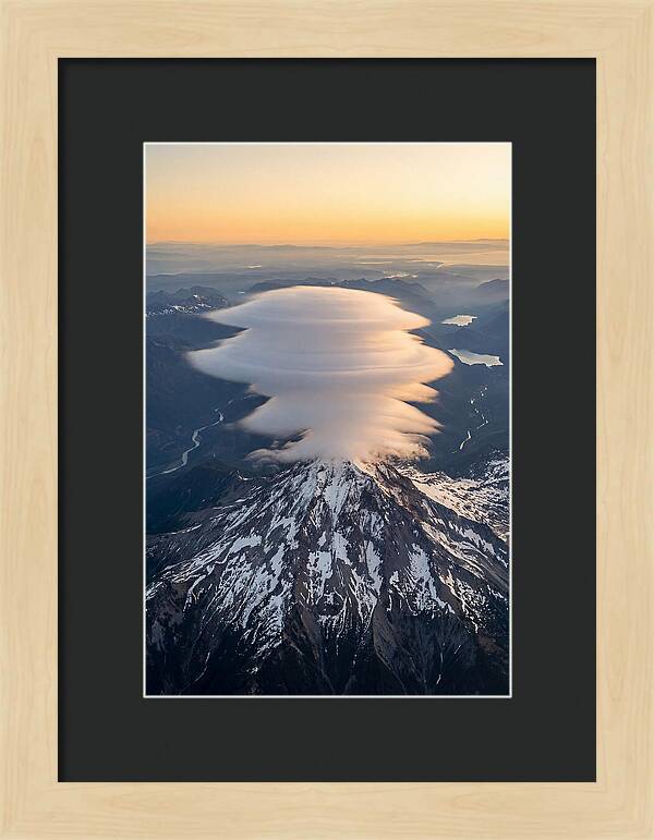 Weather Lenticular Clouds Over Mountain