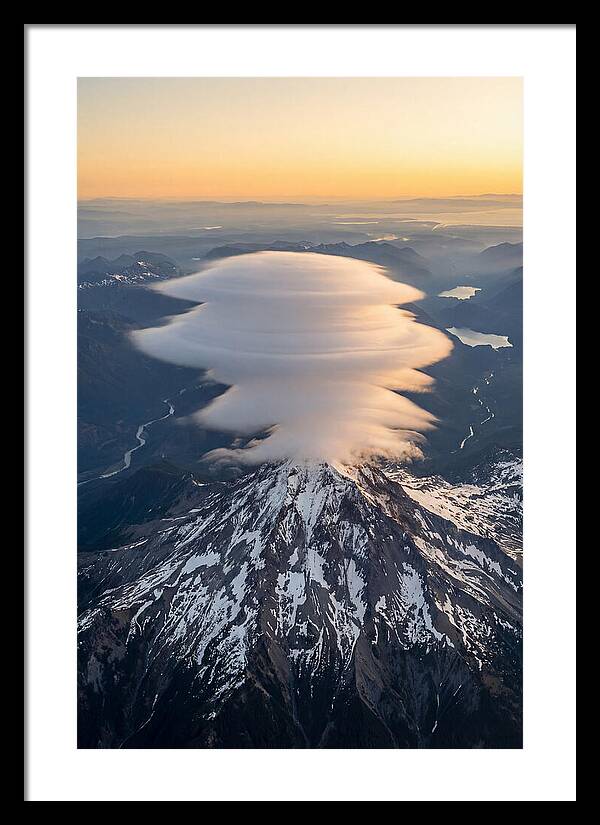 Weather Lenticular Clouds Over Mountain