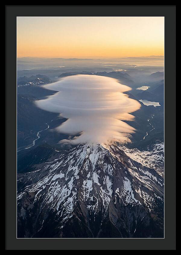 Weather Lenticular Clouds Over Mountain