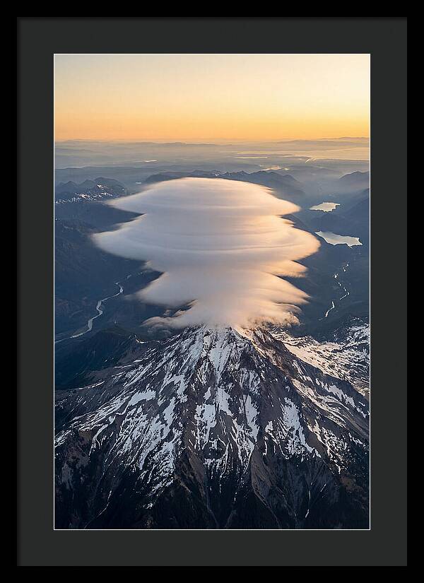 Weather Lenticular Clouds Over Mountain
