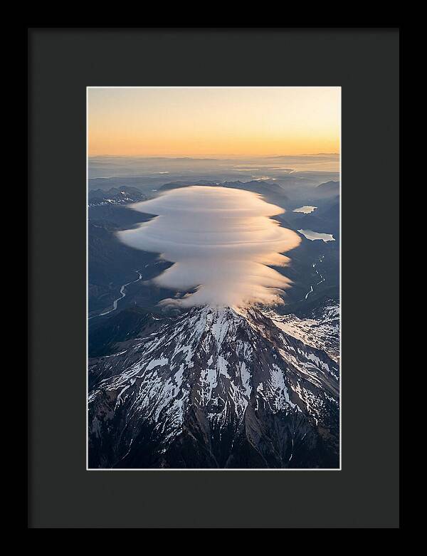 Weather Lenticular Clouds Over Mountain
