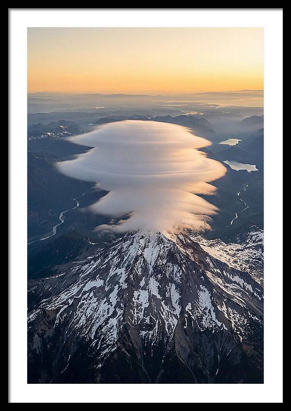 Weather Lenticular Clouds Over Mountain
