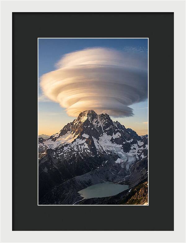 Weather Lenticular Clouds Over Mountains