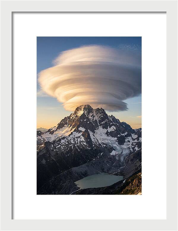Weather Lenticular Clouds Over Mountains