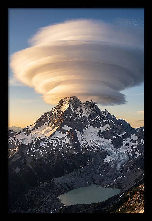 Weather Lenticular Clouds Over Mountains