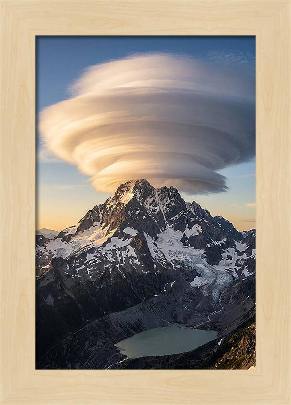 Weather Lenticular Clouds Over Mountains