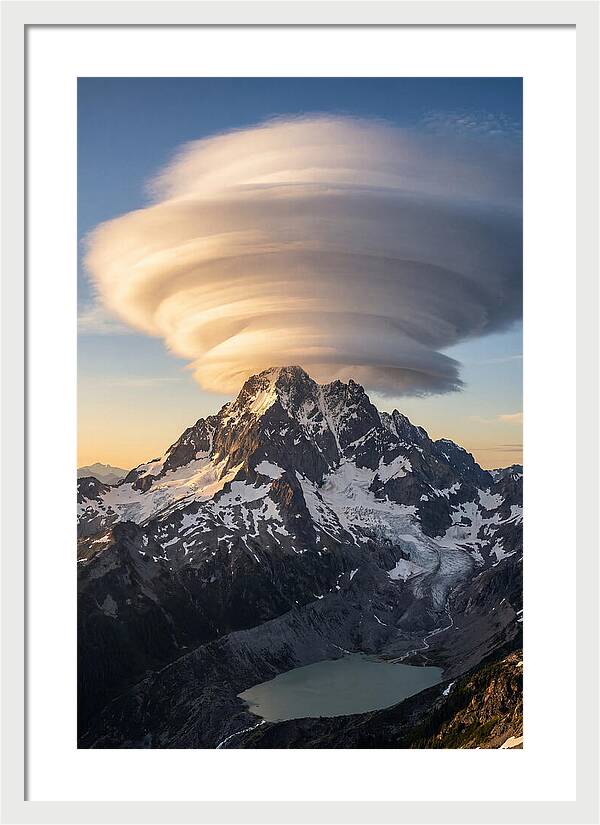 Weather Lenticular Clouds Over Mountains