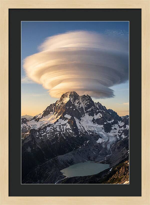 Weather Lenticular Clouds Over Mountains