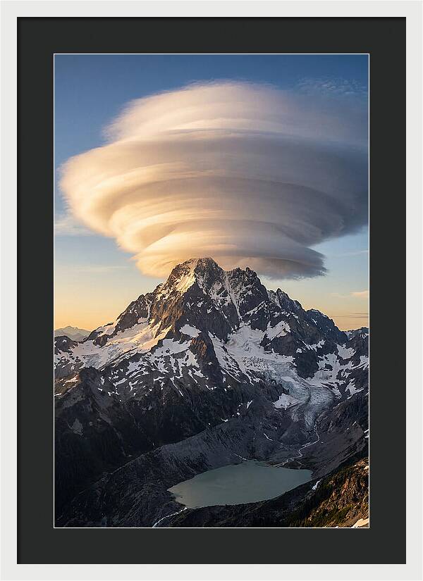 Weather Lenticular Clouds Over Mountains