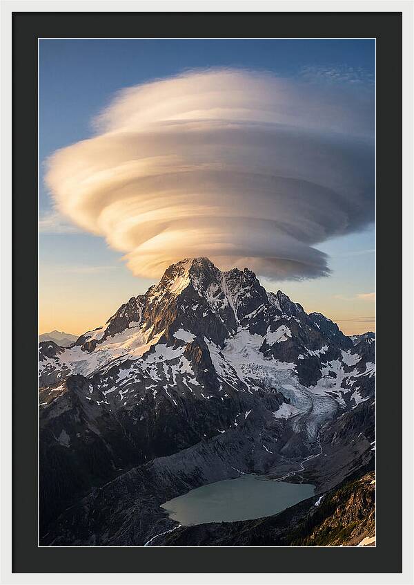 Weather Lenticular Clouds Over Mountains
