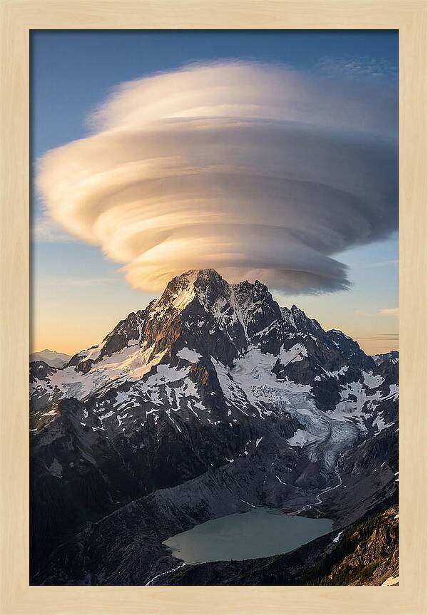 Weather Lenticular Clouds Over Mountains