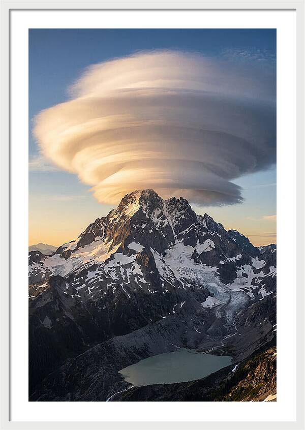 Weather Lenticular Clouds Over Mountains