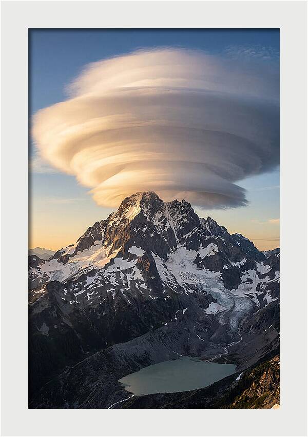 Weather Lenticular Clouds Over Mountains