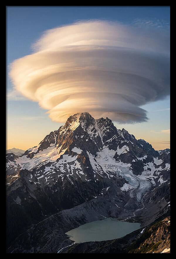 Weather Lenticular Clouds Over Mountains