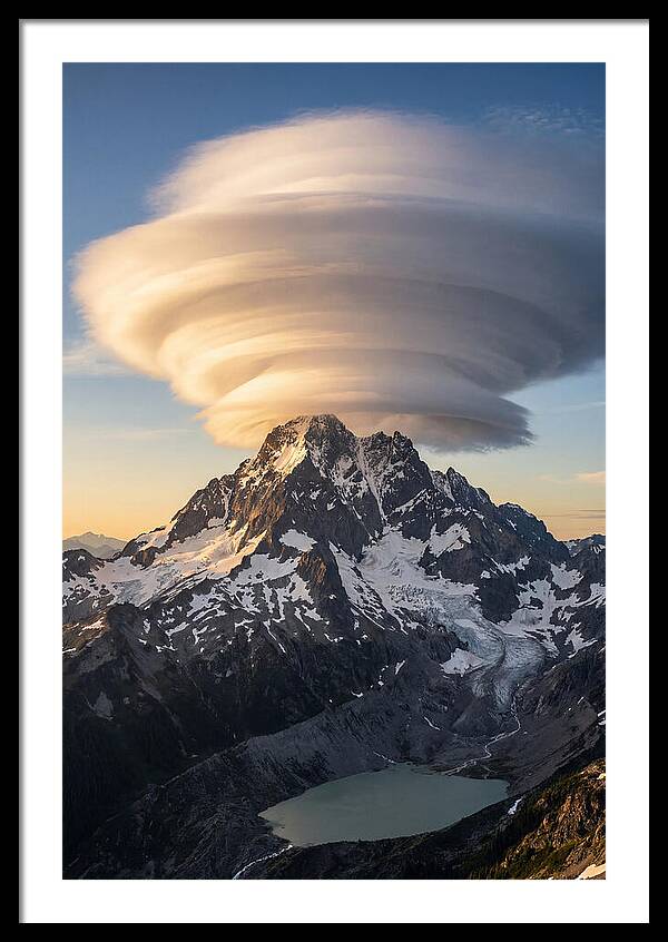 Weather Lenticular Clouds Over Mountains
