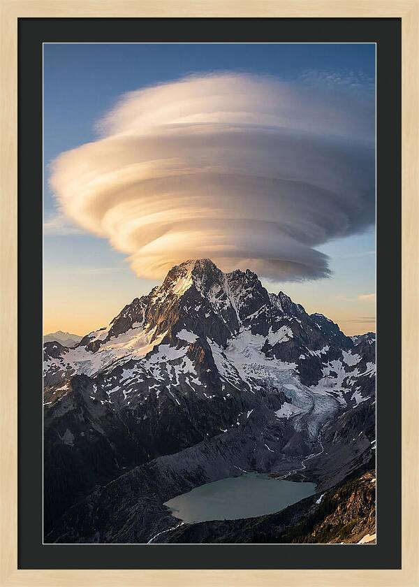Weather Lenticular Clouds Over Mountains