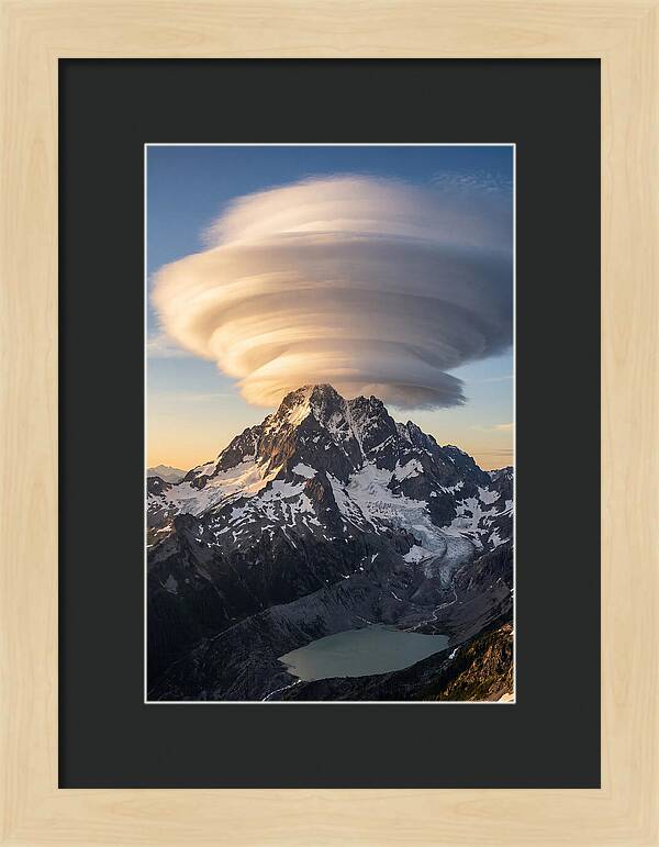 Weather Lenticular Clouds Over Mountains