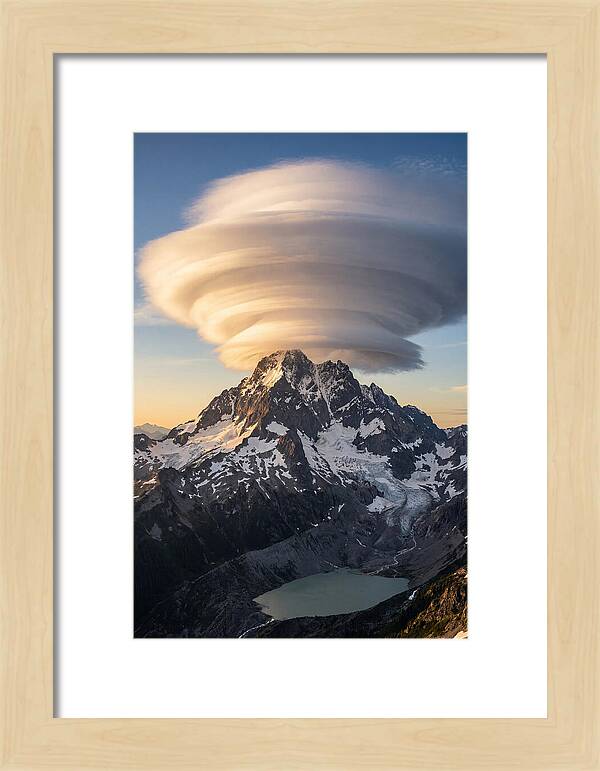 Weather Lenticular Clouds Over Mountains