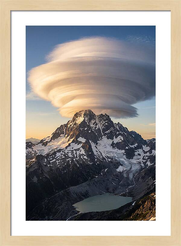 Weather Lenticular Clouds Over Mountains