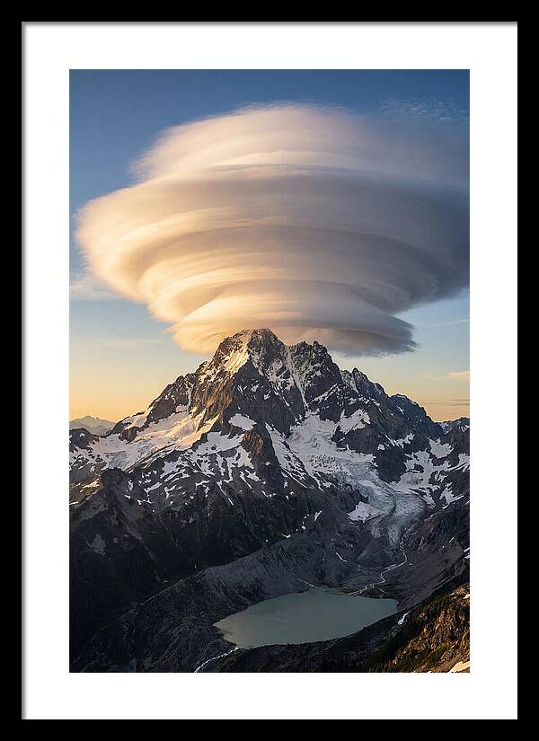 Weather Lenticular Clouds Over Mountains