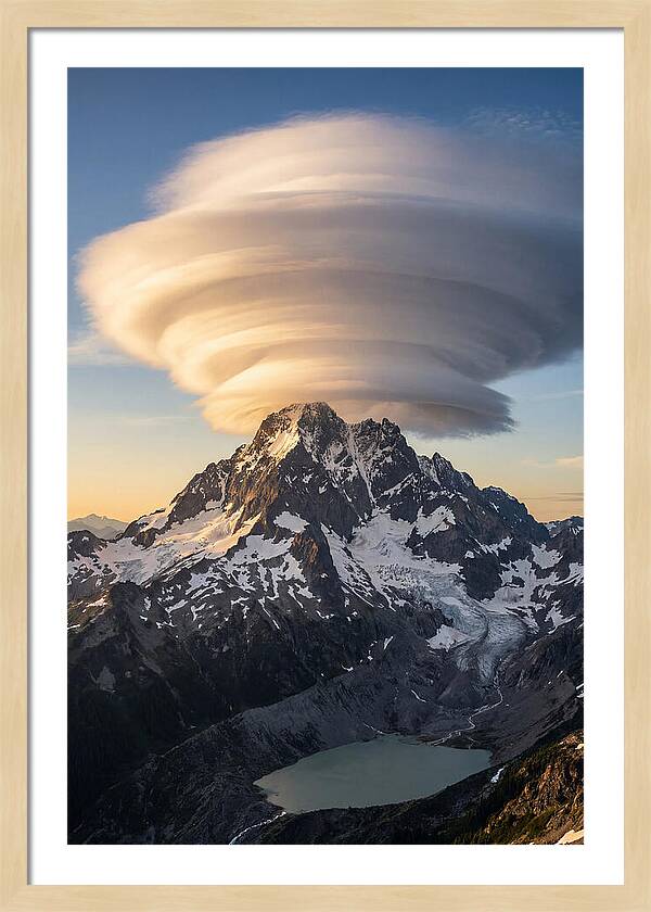 Weather Lenticular Clouds Over Mountains