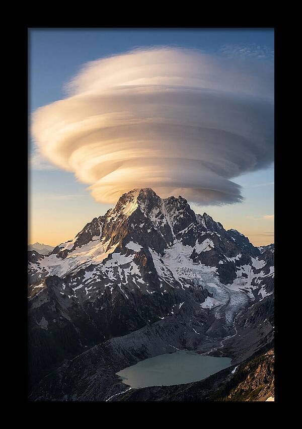 Weather Lenticular Clouds Over Mountains