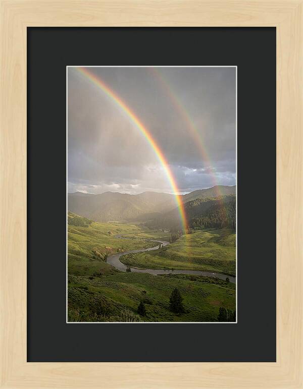 Weather Rainbow Over Valley