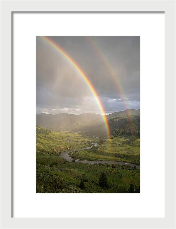 Weather Rainbow Over Valley