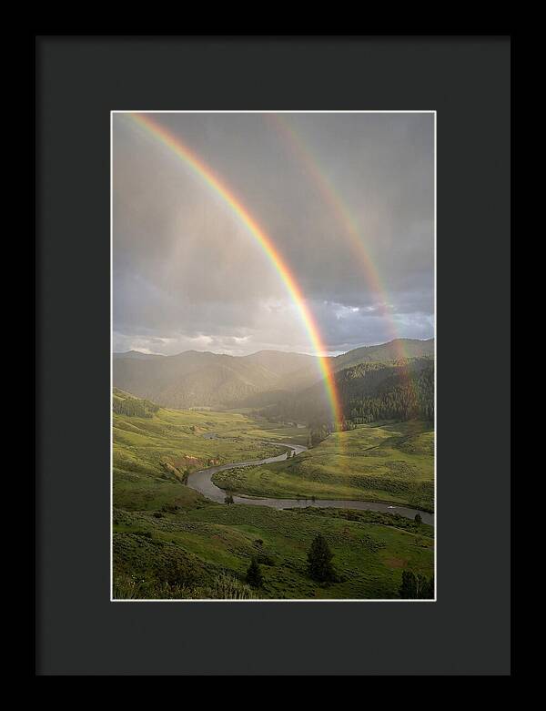 Weather Rainbow Over Valley