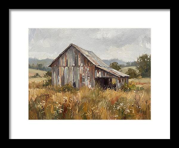 Weathered Barn In Nature