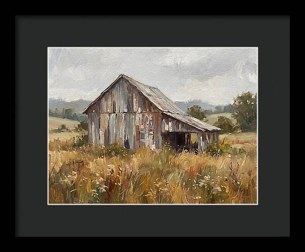 Weathered Barn In Nature