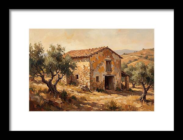 Weathered Barn In The Mediterranean