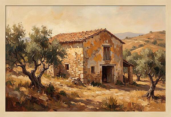 Weathered Barn In The Mediterranean