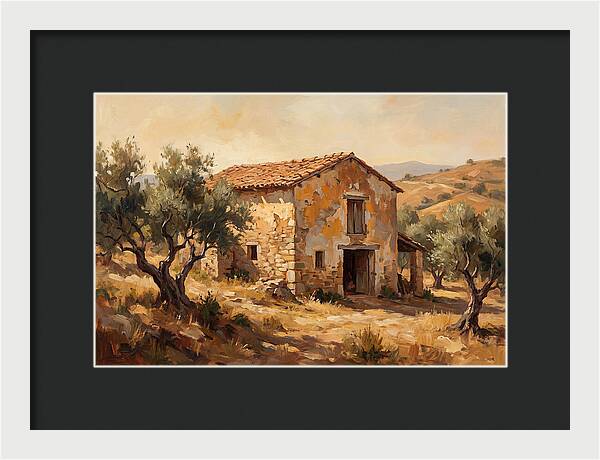 Weathered Barn In The Mediterranean