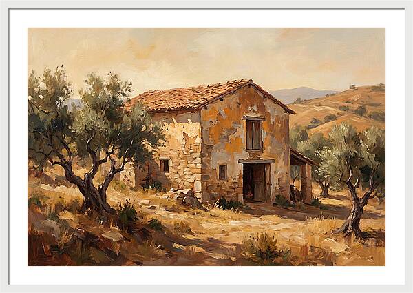 Weathered Barn In The Mediterranean