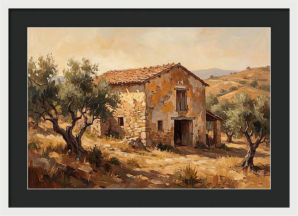 Weathered Barn In The Mediterranean
