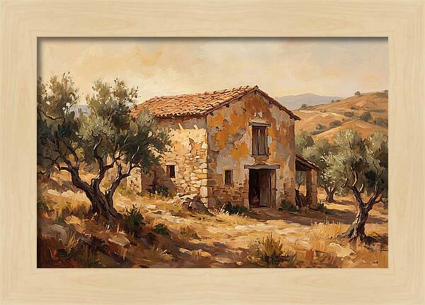 Weathered Barn In The Mediterranean