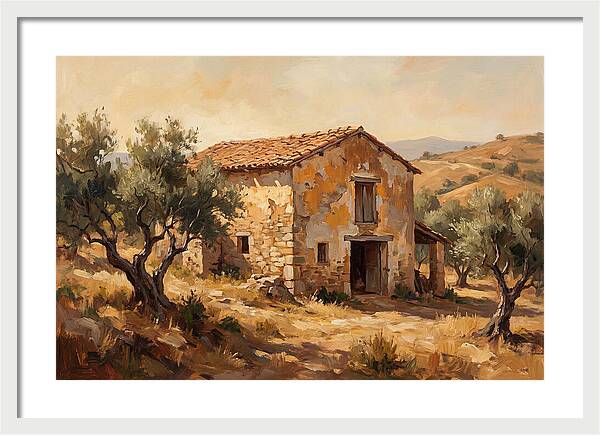 Weathered Barn In The Mediterranean