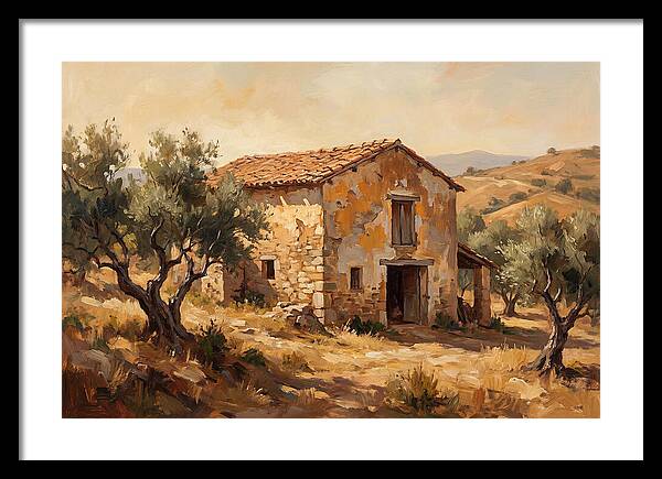 Weathered Barn In The Mediterranean